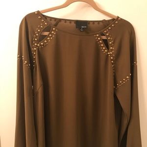 Greylin Olive Green Blouse (XL)